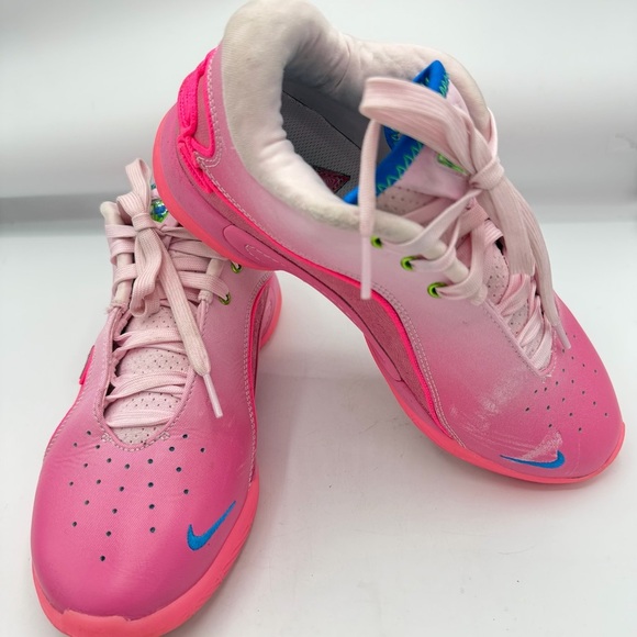 Nike Mens Lebron XXII SN (I Promise) Pink and Blue Sneakers - Picture 2 of 14